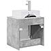 Mobile Lavabo da Parete Grigio Cemento 49,5 x 41 x 62,5 cm - Foto miniatura 4