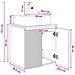Mobile Lavabo da Parete Grigio Cemento 49,5 x 41 x 62,5 cm - Foto miniatura 7
