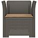 Poltrona a 1 Posto con Cuscino Aspetto Rattan PP Grigio Chiaro - Foto miniatura 3