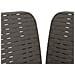 Poltrona a 1 Posto con Cuscino Aspetto Rattan PP Grigio Chiaro - Foto miniatura 5