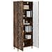 Set di armadi 2 pcs Rovere Fumo Legno ingegnerizzato - Foto miniatura 2