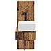 Set di mobili per il bagno 2 pz Legno antico 33 x 34,5 x 100 cm - Foto miniatura 4