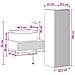Set di mobili per il bagno 2 pz Legno antico 33 x 34,5 x 100 cm - Foto miniatura 7