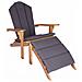 Sedia Adirondack da Giardino con Poggiapiedi Naturale - Foto miniatura 1