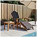 Sedia Adirondack da Giardino con Poggiapiedi Naturale - Foto miniatura 2