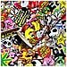 Foglio Pellicola Adesiva per Wrapping Sticker Bomb Small, 35 x 50 cm - Foto miniatura 1