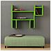 Mensola Dogie Verde Moderno - Mobile Arredo Design - Per Casa, Studio, Ufficio, Camera - Scaffale, Ripiano - Angolare, Parete - Foto miniatura 1
