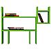 Mensola Dogie Verde Moderno - Mobile Arredo Design - Per Casa, Studio, Ufficio, Camera - Scaffale, Ripiano - Angolare, Parete - Foto miniatura 2