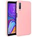 Cover Samsung Galaxy A7 2018 Protezione Rigida Soft Touch - Rosa - Foto miniatura 2
