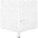Cesta Da Giardino In Polirattan Bianco 158x63 Cm Modena - Foto miniatura 17
