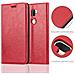 Custodia Compatibile Con Xiaomi Mi 5s Plus In Rosso Mela - Coperchio Protettiva Con Chiusura Magnetica, Funzione Stand E Tasca Per Le Carte - Foto miniatura 2