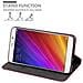 Custodia Compatibile Con Xiaomi Mi 5s Plus In Rosso Mela - Coperchio Protettiva Con Chiusura Magnetica, Funzione Stand E Tasca Per Le Carte - Foto miniatura 4