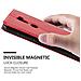 Custodia Compatibile Con Xiaomi Mi 5s Plus In Rosso Mela - Coperchio Protettiva Con Chiusura Magnetica, Funzione Stand E Tasca Per Le Carte - Foto miniatura 5