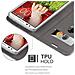 Custodia Compatibile Con Lg G2 In Grigio Chiaro Marrone - Coperchio Protettiva Con Chiusura Magnetica, Funzione Stand E Tasca Per Le Carte - Foto miniatura 7