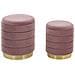 Set Di 2 Pouf Contenitore Rosa Garland - Foto miniatura 11