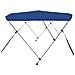 Bimini di Prua con Tendalino a 3 Archi Blu 183x140x137 cm - Foto miniatura 6
