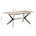 Tavolo Da Pranzo 180x90x76 Cm In Legno Massello Di Mango - Foto miniatura 6