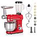 Robot Multifunzione 5l 1000w Rosso Con Tritatutto E Frullatore In Vetro Da 1,5l - Robimix Rouge - Foto miniatura 1