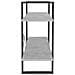 Libreria 2 Ripiani Grigio Cemento 100x30x70cm Legno Multistrato - Foto miniatura 4