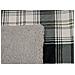 Plaid Coperta Divano Tartan Scozzese Retro Agnellato Pelliccia Sherpa Inverno Caldo 130x160 Grigio - Foto miniatura 4