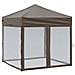 Tenda Per Feste Pieghevole Con Pareti Laterali Tortora 2x2 M - Foto miniatura 1