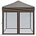 Tenda Per Feste Pieghevole Con Pareti Laterali Tortora 2x2 M - Foto miniatura 3