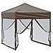 Tenda Per Feste Pieghevole Con Pareti Laterali Tortora 2x2 M - Foto miniatura 5