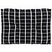 Cuscini Per Divani In Pallet 2 Pz Neri Motivo A Quadri Tessuto - Foto miniatura 3