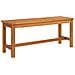 Panca da Giardino 110x35x45 cm in Legno Massello di Acacia - Foto miniatura 2