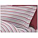 Completo Lenzuola Letto 100% Cotone Italy 3027 Disegno Riga Singolo Rosso - Foto miniatura 4