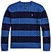 Pullover Ralph Lauren Uomo Trecce Motivo A Righe Tg S - Foto miniatura 1