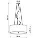 Lampadario Otto 60 Nero Sl. 0788 - Minimalista Lampadari Nero 115x60x60 Cm - Foto miniatura 4