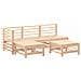 Set Salotto da Giardino 5 pz in Legno Massello di Pino - Foto miniatura 2