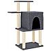 Albero Per Gatti Con Tiragraffi In Sisal Grigio Scuro 97 Cm - Foto miniatura 1