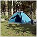 Tenda Da Campeggio A Cupola Per 4 Persone Blu Impermeabile - Foto miniatura 6