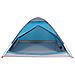 Tenda Da Campeggio A Cupola Per 4 Persone Blu Impermeabile - Foto miniatura 8