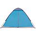Tenda Da Campeggio A Cupola Per 4 Persone Blu Impermeabile - Foto miniatura 9