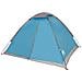 Tenda Da Campeggio A Cupola Per 4 Persone Blu Impermeabile - Foto miniatura 10