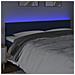 Testiera A Led Blu 180x5x78/88 Cm In Tessuto - Foto miniatura 3