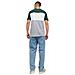 T-Shirt Jjelogo Blocking Tee Ss 12173968-Pinegr Uomo Taglia S Colore Multicolore - Foto miniatura 4