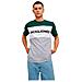 T-Shirt Jjelogo Blocking Tee Ss 12173968-Pinegr Uomo Taglia S Colore Multicolore - Foto miniatura 1