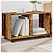 Mobiletto Con Ruote Legno Antico 72x33x42,5 Cm In Truciolato - Foto miniatura 1