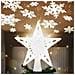 Puntale Proiettore Led Per Albero Di Natale Forma Stella Bianco Gioco Di Luce - Foto miniatura 2