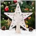 Puntale Proiettore Led Per Albero Di Natale Forma Stella Bianco Gioco Di Luce - Foto miniatura 4