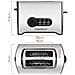 Tostapane a 2 Fette 6 Gradi di Doratura Potenza 900 W Colore Bianco / Nero - Foto miniatura 3