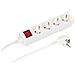 MC-GRU0043WS prolunghe e multiple 3 m 4 presa (e) AC Interno Bianco - Foto miniatura 1