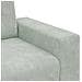 Divano Divanetto Grigio Chiaro 140 cm in Velluto - Foto miniatura 3