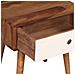 Comodino In Legno Massello Di Acacia 45x30x45 Cm - Foto miniatura 4