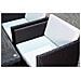 Miami Set Di Mobili Da Giardino A 10 Posti Nero/bianco + Telo Di Protezione - Foto miniatura 2