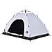 Tenda 4 Persone Bianca in Tessuto Oscurante a Rilascio Rapido - Foto miniatura 3